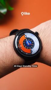 OLIKE Smartwatch FMA02 AMOLED Touchscreen Bluetooth Call Leather strap Waterproof IP68