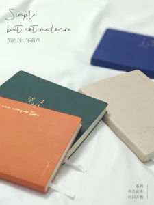 Elegant Simple A5 Notebook Time Opens Things Student Artistic Class Notebooking Ins Style Soft Leather Bound Diary Journal