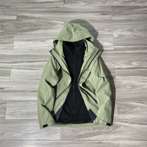 Export Mens Windproof Splash Proof Outdoor All-Weather Three-in-One Shell Jacket Couple Detachable Two-Piece Set Mountaineering Clothing