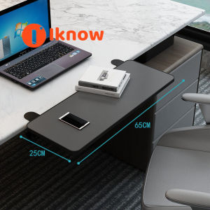 I know Extendable Table Office Table Top Expansion Board No Hole Expansion Keyboard Mouse Wrist Splint Extendable Folding Computer Desk Expansion Table