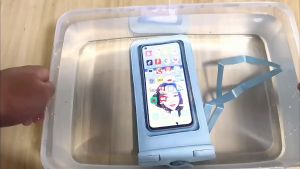 7.2Inch Waterproof Phone Pouch Underwater Dry Bag PVC Clear Window Swimming Snorkerling Rain CP Holder