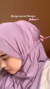 MUTIARA CAHAYA KERUDUNG - KERUDUNG SERUT JOKOWI UKURAN L JILBAB INSTAN BERGO FATHINA SERUT JOKOWI JUMBO JERSEY HIGH QUALITY