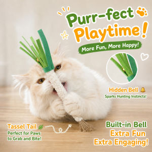 Lovinland Pet Silver Vine Cat Toys Natural Silver Vine Cat Chew Toys for Healthy Digestion and Hairball Control Perfect for Training and Playtime for Cats Carrot Scallions Shape