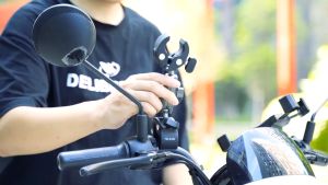 TELESIN Aluminium Double Clamp Monopod Tube untuk GoPro & DJI