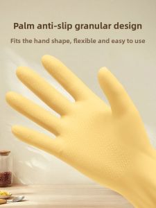 AIRUCHU | Durable Thickened Long Waterproof Dishwashing Gloves Small