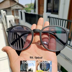 TERBARU! Kacamata Photocromic Minus / Plus / Normal Lensa Antiradiasi Pria dan wanita