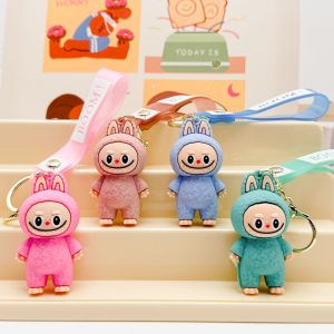 ทุกวัน ส่งฟรี ถูกๆ  พวงกุญแจ จี้ตุ๊กตา PVC รูปการ์ตูน Labubu ป้องกันการสูญหาย สร้างสรรค์ สําหรับตกแต่งกระเป๋าเป้สะพายหลัง