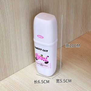 Cute Soap Storage Box Student Dormitory Wash Supplies Set Laundry Soap Draining Storage Box Soap Holder Cartoon Style Plastic Material