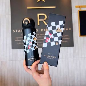 Starbucks China 2022 Valentine Series Chess Design Stainless Steel Thermal Flask Coffee Tumbler