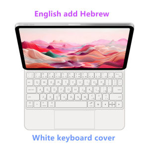 Magic Keyboard for iPad Air 13 inch M4 2026 M3 M2 Pro 12.9 Smart Case Spanish Portuguese Hebrew French German 한국어 키보드 Keyboard