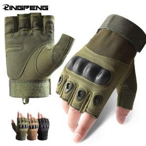 Outdoor Tactical Gloves Motorcycle Gloves Half Finger Military Men Women Combat Shooting Hunting Fitness Gloves