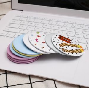 Cermin bulat motif cartoon lucu