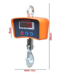 Portable Handheld Electronic Scale 500kg 300kg Hook Pound Scale 1 Ton Industrial Crane Scale Home Commercial Small Size