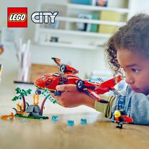 LEGO City 60413 Fire Rescue Plane (478 Pieces) Mainan Building Block Toys