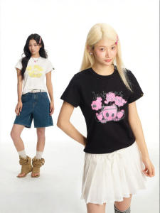 dangerouspeople | Sparkle Logo Fashion T-Shirt