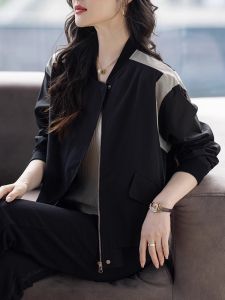 Fashionable Short Baseball Jacket for Women Spring Autumn Winter 2025 New Style Trendy Top Small Size Casual Outerwear