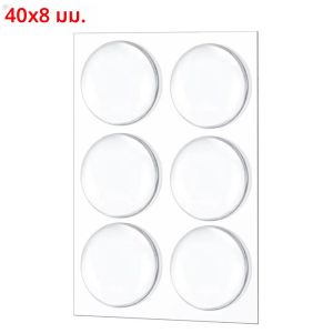 ตัวกันกระแทกประตูซิลิโคนนุ่มกันลื่น ทรงกลมใส ป้องกันผนัง ติดตั้งง่ายด้วยกาวในตัว ป้องกันการกระแทก