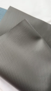 RJ Kulit Motif Carbon Hitam Ukuran 46 x 90 cm Jok Motor Lembaran Tebal Premium Sarung Supplier Utama