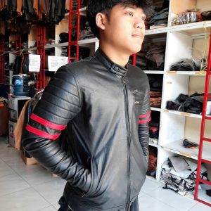 JAKET KULIT PRIA ASLI GARUT MODEL X-MEN