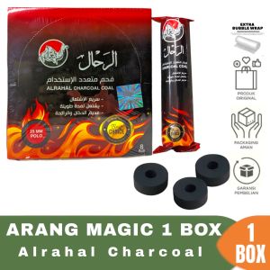 Arang Areng Magic 1 Box Kotak Al Rahal Charcoal Breaket Untuk Kit Dupa Arab Buhur Bukhur 1 Box Isi 8 roll
