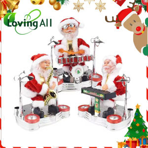 Christmas Santa Claus Electric Toy Realistic Design Singing and Dancing Doll Christmas Ornaments Decoration Gifts