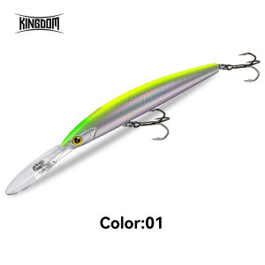 KINGDOM | Kingdom Suspending Minnow Fishing Lure 100mm 13g 120mm 20g Long Casing Artifical Swimbait Wobblers For Saltwater Bass Fishing