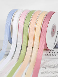 9mm Ribbed Band Ribbon Satin Ribbon Thread Belt Ribbon Cake Bouquet Gift Packaging Handmade DIY Clothing Sccessories