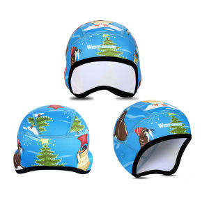 West Biking | WEST BIKING Youngth Winter Fleece Beanie Ear Protection Cartoon Print Warm Polar Fleece Helmet Liner For Skiing Cycling Outdoor