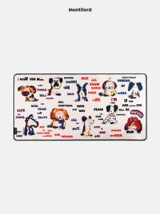 Montilord | Extra Large Rectangular Slip-Resistant Aesthetic Luxury Mouse Pad