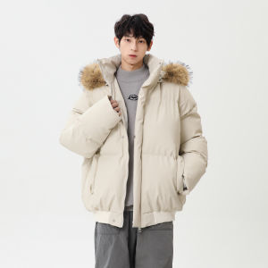TUCANO | Hooded Winter Mens Cotton Padded Coat Removable Fur Collar