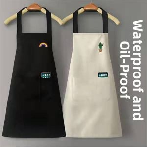 MENGDIJIAJU | Waterproof Greaseproof Kitchen Apron For Men Women Baking Cooking