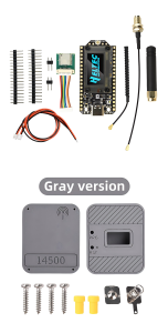 Aideepen | 0.96 Inches V4 OLED Solar LoRa 32 Dev-Board with Big Antenna GPS ESP32 SX1262 WiFi BLE Low Power With Case For Iot Kit
