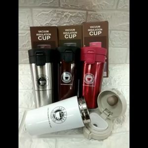 Termos Tumbler Coffee 380 ML Bahan Stainless Steel Vacumm Tahan Panas dan Dingin Thermos Travel Mug Botol Minum Panas dan Dingin