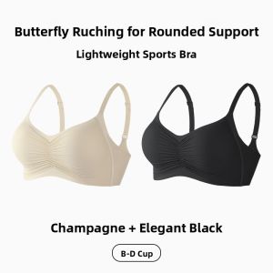 MiiOW | Wireless Comfortable Bra Womens Seamless Gathered No Trace Top Boost Small Chest Show Big Prevent Sagging No Rim Underwear
