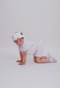 Childrens Animal Cat Performance Costume Cartoon Cat And Mouse Outfit Stage Performance Clothes Cotton Traditional Ethnic Wear