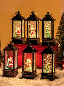 BEAUTY IN THE LIGHT | christmas light Creative Light-Up Santa Christmas Tree Crystal Ball Night Light