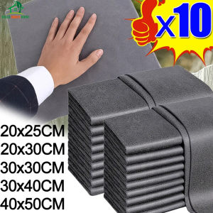10pcs Magic Glass Cleaning Rags Multifunctional Car Home Windows Mirror Washing Towels Soft Drying Cloth Duster Towel