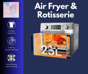 Baumann Living French Door Air Fryer with Rotisserie