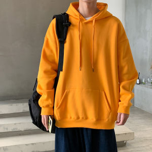 Japanese Style Hooded Fleece Lined Sweater Male BF Style Fall and Winter New Arrival Ins Trendy Casual Couple Outdoor Loose Top Wear