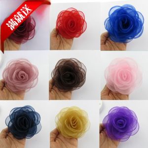 เข็มกลัดดอกกุหลาบผ้าไหม 3 มิติ สีม่วง ดอกไม้แขนง ดอกไม้หน้าอก ดอกไม้หน้า ดอกไม้ผ้าฝ้าย ทองแดง แดง น้ำเงิน คริสตัล แฟชั่น งานฝีมือ