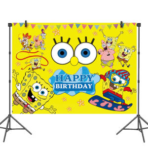 SpongeBob SquarePants Birthday Party Favors  Cake Topper Slap Bracelet Gift Bag DIY Stickers Balloon Party Supplies Keychains