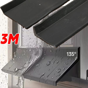 Dizoey Wideth 4.5/5.5cm Sliding Window Water Blocking Bar Water Rain Deflector Sealing Strips Home Door Gates Hardware Lower Gap