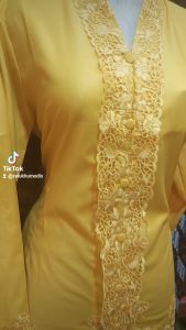 ATASAN TUNIK ENCIM BORDIR SENADA POLOS BIG SIZE / KEBAYA TRADISIONAL / SERGAM KERJA