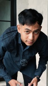 Handara Batik Premium Pria Lengan Panjang Slim Fit Furing - Basura Midnight