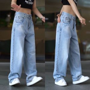 Versatile American High Street Mens Jeans Retro Loose Casual Wide Leg Long Pants Street Style Comfortable mid Waist Denim