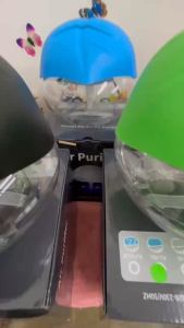 New Air Purifier Leaf Humidifier  Refresher Air Purifier 1.5L Deodorizer With LED