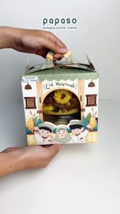 Kotak Lebaran / Box Idul Fitri / Idul Fitri Gable Box Window 15x15x15