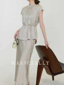 MASSCSALLY | Summer Elegant Embroidered Womens Skirt Suit