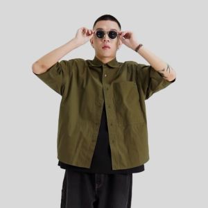Noforty Project Oversize Short Shirt Kaza Army