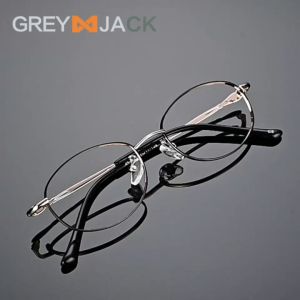 Grey Jack Kacamata Model Kotak Kecil Fashion Wanita Plano Lens Bisa Minus Antiradiasi Blueray Bluecromic 34397